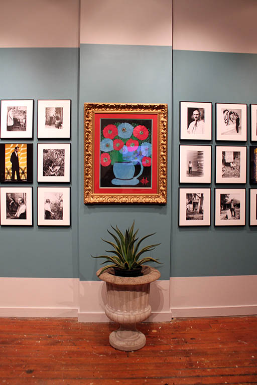 An installation view of “Compare and Contrast” at the Roger Brown Study Center