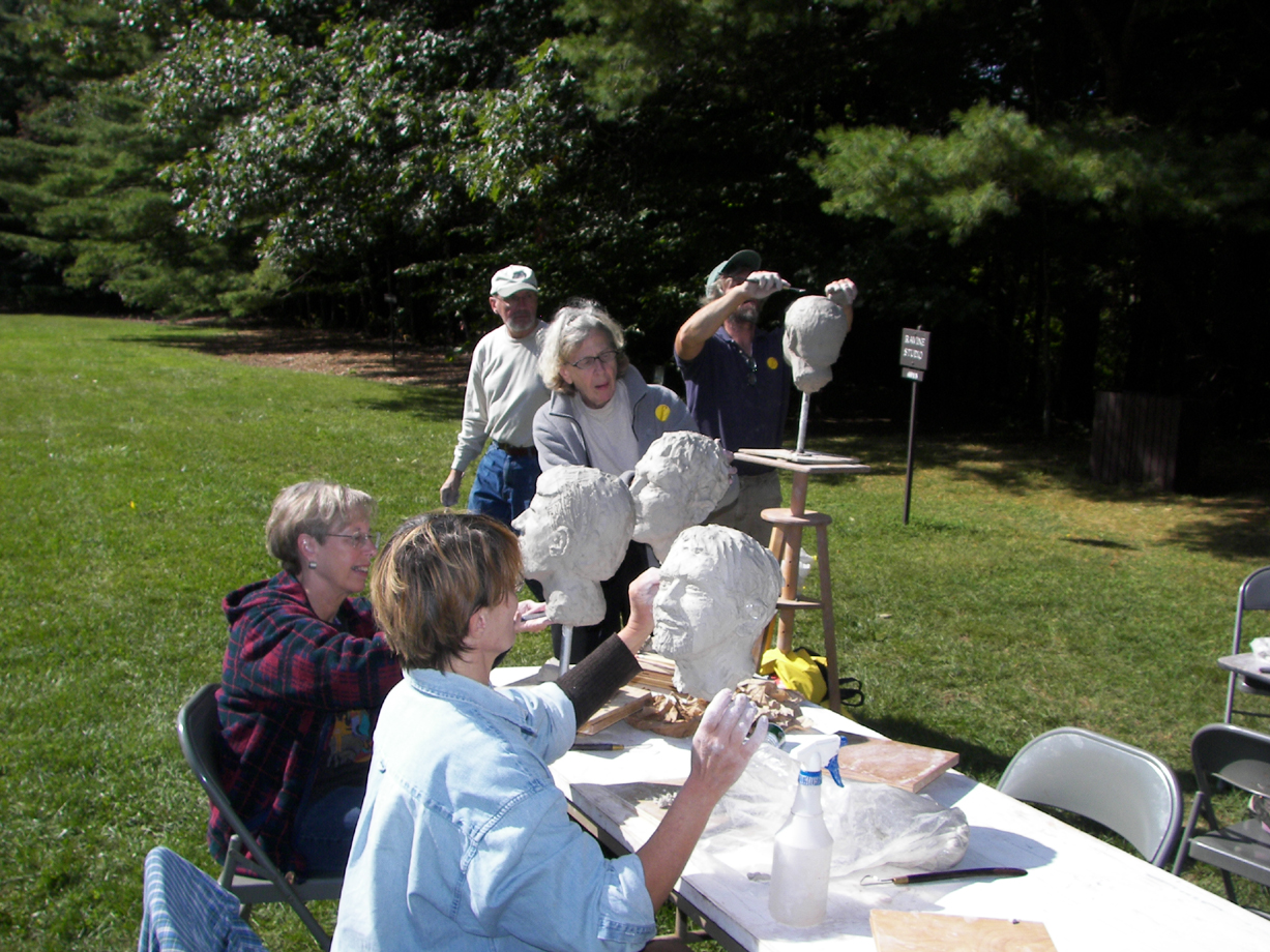 Sculpture class at the Saint-Gaudens National Historic Site  