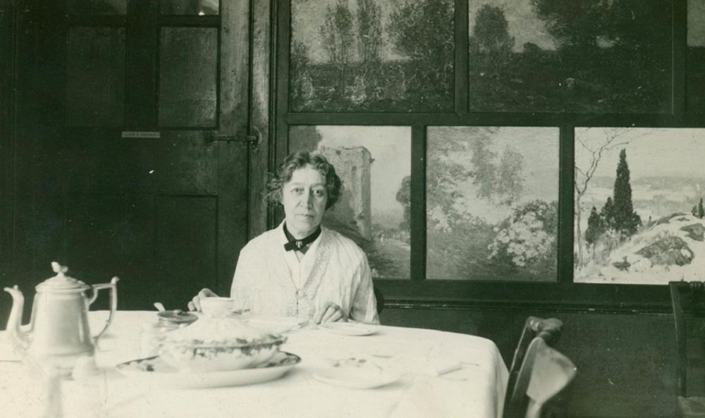 Florence Griswold in her Dining Room in Old Lyme CT