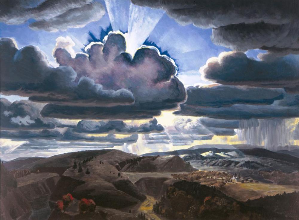 Charles E. Burchfield (1893–1967), Sunburst, 1929–31, oil on canvas. The Charles Rand Penney Collection of Works by Charles E. Burchfield, 1994, 19994:001.052.