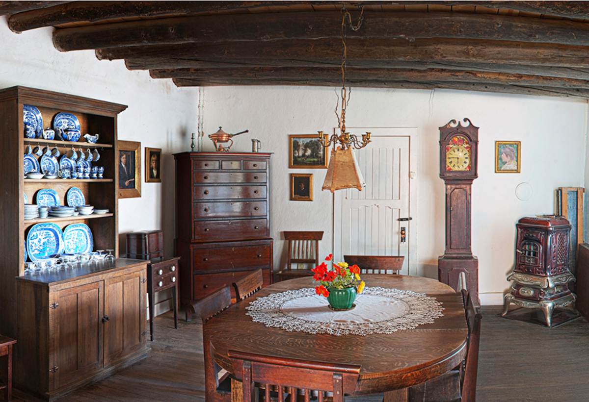 The Dining Room of the Couse House has all the original furnishings
